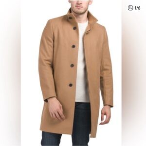 THEORY virgin wool blend Belvin
Urban Melton coat 2 front pockets color camel XL